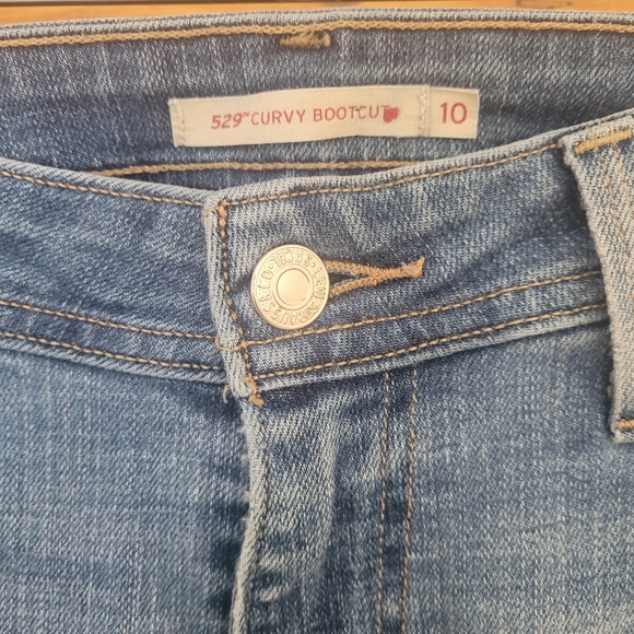 Levi's 529 Curvy Bootcut Mid Rise Women's Jeans. Size 10 - Picture 5 of 12